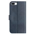 For iPhone 7 Plus / 8 Plus Dual-Folded S-shape Leather Phone Case(Navy Blue) - 3