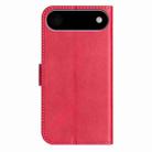 For iPhone 17 Air Dual-Folded S-shape Leather Phone Case(Rose Red) - 3