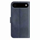 For iPhone 17 Air Dual-Folded S-shape Leather Phone Case(Navy Blue) - 3