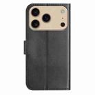 For iPhone 17 Pro Max Dual-Folded S-shape Leather Phone Case(Black) - 3