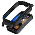 For Huawei Band 10 / 9 / 8 12mm Hollow PC Half Coverage Watch Protective Case(Black) - 1