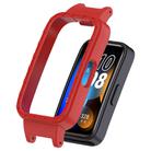 For Huawei Band 10 / 9 / 8 12mm Hollow PC Half Coverage Watch Protective Case(Red) - 2