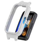 For Huawei Band 10 / 9 / 8 12mm Hollow PC Half Coverage Watch Protective Case(Grey) - 2