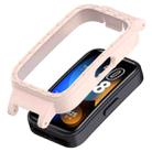 For Huawei Band 10 / 9 / 8 12mm Hollow PC Half Coverage Watch Protective Case(Light Pink) - 1