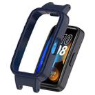 For Huawei Band 10 / 9 / 8 12mm Hollow PC Half Coverage Watch Protective Case(Ink Blue) - 2