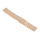 22mm Three-beads Magnetic Steel Watch Band(Rose Gold) - 3