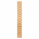 22mm Three-beads Magnetic Steel Watch Band(Gold) - 2