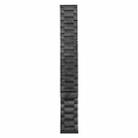 22mm Three-beads Magnetic Steel Watch Band(Black) - 2