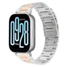 22mm Three-beads Magnetic Steel Watch Band(Silver Rose Gold) - 1