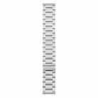 20mm Three-beads Magnetic Steel Watch Band(Silver) - 2