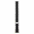 20mm Three-beads Magnetic Steel Watch Band(Silver Black) - 2