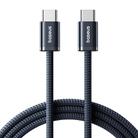 Baseus Smart Series 4 100W Type-C to Type-C Fast Charging Data Cable, Length: 2m(Dark Blue) - 1