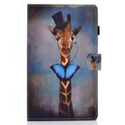 For Samsung Galaxy Tab A7 10.4 2020 T500 Horizontal TPU Painted Flat Leather Case Anti-skid Strip with Pen Cover & Card Slot & Holder(Deer) - 2