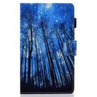 For Samsung Galaxy Tab A7 10.4 2020 T500 Horizontal TPU Painted Flat Leather Case Anti-skid Strip with Pen Cover & Card Slot & Holder(Forest) - 2