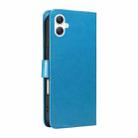 For Samsung Galaxy A07 5G Cat and Bee Embossed Flip Leather Phone Case(Blue) - 3