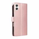 For Samsung Galaxy A07 5G Cat and Bee Embossed Flip Leather Phone Case(Rose Gold) - 2