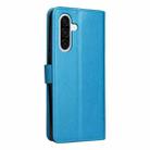 For Samsung Galaxy A56 5G Cat and Bee Embossed Flip Leather Phone Case(Blue) - 3