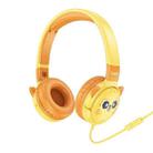 hoco W61 Voice Children Head-mounted Wired Earphone(Sun Yellow) - 1