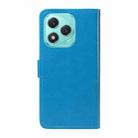 For Honor 400 Lite Cat and Bee Embossed Flip Leather Phone Case(Blue) - 3