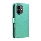 For Honor 400 Global 156.5mm Cat and Bee Embossed Flip Leather Phone Case(Green) - 3