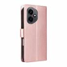 For Honor 400 Global 156.5mm Cat and Bee Embossed Flip Leather Phone Case(Rose Gold) - 3