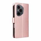 For Honor 400 Pro Global 160.8mm Cat and Bee Embossed Flip Leather Phone Case(Rose Gold) - 3