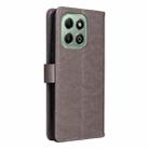 For For Honor X6c / X6b / X6a / X5b Cat and Bee Embossed Flip Leather Phone Case(Grey) - 3