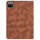 For Xiaomi Pad 6 / 6 Pro Rhombus Embossing Leather Tablet Case(Brown) - 3