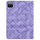 For Xiaomi Pad 6 / 6 Pro Rhombus Embossing Leather Tablet Case(Purple) - 3