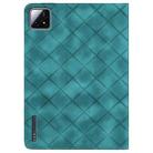 For Xiaomi Pad 6S Pro 12.4 Rhombus Embossing Leather Tablet Case(Green) - 3