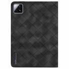 For Xiaomi Pad 6S Pro 12.4 Rhombus Embossing Leather Tablet Case(Black) - 3