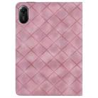 For Xiaomi Redmi Pad 2 Rhombus Embossing Leather Tablet Case(Pink) - 3