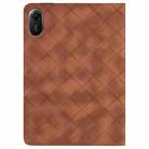 For Xiaomi Redmi Pad 2 Rhombus Embossing Leather Tablet Case(Brown) - 3