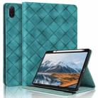 For Honor Pad X8a / X9 2024 Rhombus Embossing Leather Tablet Case(Green) - 1