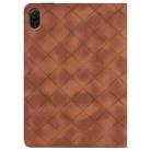 For Honor Pad X9 2023 / X8 Pro Rhombus Embossing Leather Tablet Case(Brown) - 3