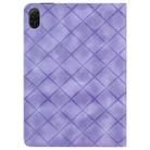 For Honor Pad X9 2023 / X8 Pro Rhombus Embossing Leather Tablet Case(Purple) - 3