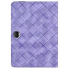 For Honor Pad 9 12.1 2023 Rhombus Embossing Leather Tablet Case(Purple) - 3
