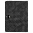 For Honor Pad 9 12.1 2023 Rhombus Embossing Leather Tablet Case(Black) - 3