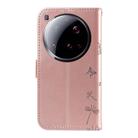 For Xiaomi 15 Ultra 5G Global Dandelion Embossed Pattern Flip Leather Phone Case(Rose Gold) - 3