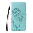 For Xiaomi Poco M6 Pro 4G Global Dandelion Embossed Pattern Flip Leather Phone Case(Green) - 2
