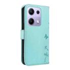For Xiaomi Poco M6 Pro 4G Global Dandelion Embossed Pattern Flip Leather Phone Case(Green) - 3