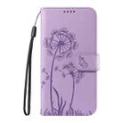 For Xiaomi Poco M6 Pro 4G Global Dandelion Embossed Pattern Flip Leather Phone Case(Purple) - 2