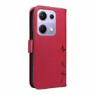 For Xiaomi Poco M6 Pro 4G Global Dandelion Embossed Pattern Flip Leather Phone Case(Red) - 3