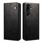 For Samsung Galaxy F16 5G Global Oil Wax Crazy Horse Texture Leather Phone Case(Black) - 1
