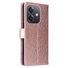 For OPPO A5x 5G Global Embossed Sunflower Pattern Flip Leather Phone Case(Rose Gold) - 3