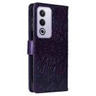 For OPPO K12x 5G Global Embossed Sunflower Pattern Flip Leather Phone Case(Purple) - 3