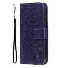 For Honor X6c / X6b / X6a / X5b Embossed Sunflower Pattern Flip Leather Phone Case(Purple) - 2