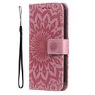 For Honor X6c / X6b / X6a / X5b Embossed Sunflower Pattern Flip Leather Phone Case(Pink) - 2