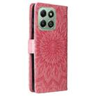 For Honor X6c / X6b / X6a / X5b Embossed Sunflower Pattern Flip Leather Phone Case(Pink) - 3