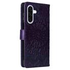 For Samsung Galaxy A56 5G Embossed Sunflower Pattern Flip Leather Phone Case(Purple) - 3